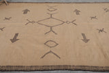 6.7 x 11.9 FT Moroccan Wool Rug - Handwoven with Geometric Symbols