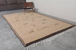 6.7 x 11.9 FT Moroccan Wool Rug - Handwoven with Geometric Symbols