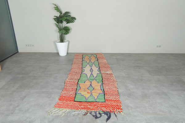Vintage Moroccan runner rug - 3.2 ft x 8.8 ft