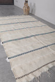 Handwoven Old Kilim Rug – 4 FT x 6.8 FT | Vintage Moroccan Carpet