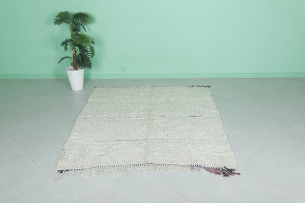 Vintage Handmade Moroccan Berber Rug - 5.4x6.3 FT