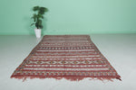 Authentic Berber Kilim Rug – 5.4 FT X 9.4 FT | Handwoven Moroccan Carpet