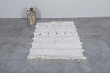 Flatwoven berber Moroccan wool rug - 3.2 FT X 5 FT