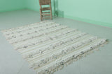 Flatwoven handmade Moroccan berber rug - 3.7 FT X 5.5 FT