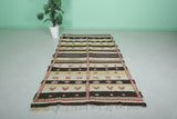 Vintage Moroccan Handwoven Kilim 4.8 FT x 7.6 FT – Traditional Geometric Design