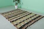 Vintage Moroccan Handwoven Kilim 4.8 FT x 7.6 FT – Traditional Geometric Design