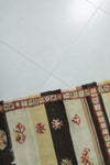 Vintage Moroccan Handwoven Kilim 4.8 FT x 7.6 FT – Traditional Geometric Design