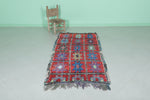 Vintage Handmade Moroccan Berber Rug 3.1 FT X 6.1 FT | Handwoven Charm