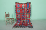 Vintage Handmade Moroccan Berber Rug 3.1 FT X 6.1 FT | Handwoven Charm