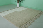 5.7 X 5.5 FT Modern Moroccan Rug - Neutral Two-Tone Design