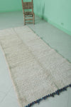 Beige handmade berber Moroccan carpet