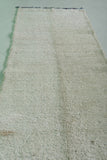 Beige handmade berber Moroccan carpet