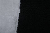 Moroccan black rug 2 X 2.9 Feet