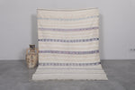 Vintage Moroccan Wedding Blanket – Handwoven, 4.1 x 5.8 FT