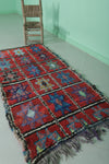 Vintage Handmade Moroccan Berber Rug 3.1 FT X 6.1 FT | Handwoven Charm