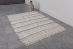 Vintage Moroccan Wedding Blanket – Handwoven, 4.1 x 5.8 FT