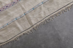 Vintage Moroccan Wedding Blanket – Handwoven, 4.1 x 5.8 FT