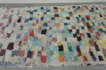 Colorful Moroccan Boucherouite Rug – 3.5 x 6 Feet Handwoven Shag Carpet