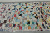 Colorful Moroccan Boucherouite Rug – 3.5 x 6 Feet Handwoven Shag Carpet