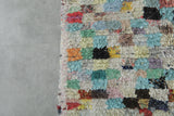 Colorful Moroccan Boucherouite Rug – 3.5 x 6 Feet Handwoven Shag Carpet