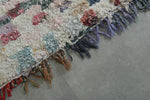 Colorful Moroccan Boucherouite Rug – 3.5 x 6 Feet Handwoven Shag Carpet