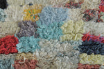 Colorful Moroccan Boucherouite Rug – 3.5 x 6 Feet Handwoven Shag Carpet