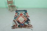 Handwoven Moroccan Rug 1.9x4.8 Feet | Bold Bohemian Style