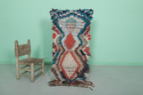 Handwoven Moroccan Rug 1.9x4.8 Feet | Bold Bohemian Style