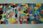 Vintage Colorful Runner Rug – 2.5 x 8.2 FT, Handmade Artistic Design