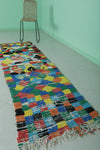 Vintage Colorful Runner Rug – 2.5 x 8.2 FT, Handmade Artistic Design