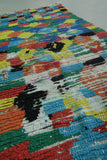 Vintage Colorful Runner Rug – 2.5 x 8.2 FT, Handmade Artistic Design