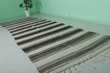 Vintage Moroccan Handwoven Kilim 4.9 FT x 14.3 FT – Long Tribal Rug