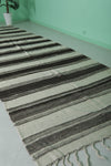 Vintage Moroccan Handwoven Kilim 4.9 FT x 14.3 FT – Long Tribal Rug