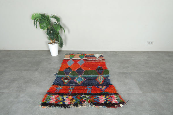 Colorful Moroccan rug with geometric design - 3.1 ft x 5.6 ft