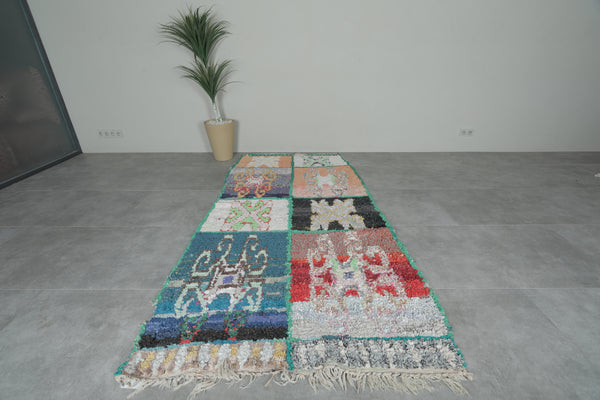 Patchwork symbol Moroccan rug – 8.6 x 4.3 ft