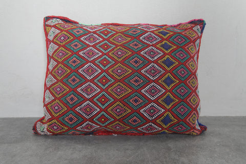 Handwoven Moroccan Kilim Pillow 13.3 inches x 18.1 inches