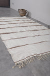 Handwoven Moroccan Berber Rug – 3.3 x 5.4 Feet | Traditional Minimalist Decor