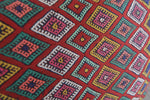 Handwoven Moroccan Kilim Pillow 13.3 inches x 18.1 inches