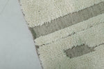 Minimalist Moroccan Rug - 7 x 9.7 ft with Subtle Stripes