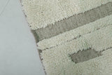 Minimalist Moroccan Rug - 7 x 9.7 ft with Subtle Stripes