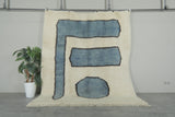 Contemporary Moroccan Wool Rug – 6.7 FT x 7.9 FT Handmade Wool Carpet