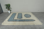 Contemporary Moroccan Wool Rug – 6.7 FT x 7.9 FT Handmade Wool Carpet
