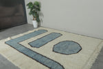 Contemporary Moroccan Wool Rug – 6.7 FT x 7.9 FT Handmade Wool Carpet