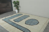 Contemporary Moroccan Wool Rug – 6.7 FT x 7.9 FT Handmade Wool Carpet
