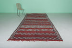 Traditional Moroccan Berber Rug 5.5 FT X 11.3 FT | Handwoven Red Runner