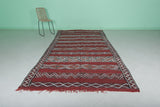 Traditional Moroccan Berber Rug 5.5 FT X 11.3 FT | Handwoven Red Runner