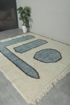 Contemporary Moroccan Wool Rug – 6.7 FT x 7.9 FT Handmade Wool Carpet