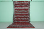 Traditional Moroccan Berber Rug 5.5 FT X 11.3 FT | Handwoven Red Runner