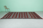 Traditional Moroccan Berber Rug 5.5 FT X 11.3 FT | Handwoven Red Runner
