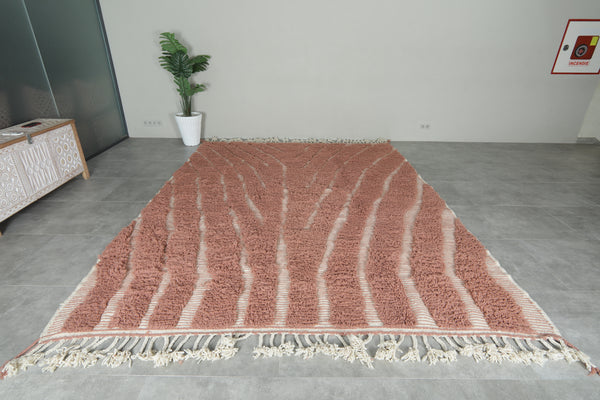 Moroccan vintage shag rug - Handmade wool decor - 9.2 ft x 12.1 ft